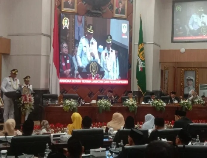 Usai Dilantik Bupati Bogor Rudy Susmanto Sampaikan Pidato Perdana di DPRD Kabupaten Bogor