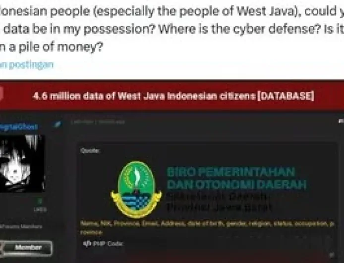 Waduh, 4,6 Juta Data Waga Jawa Barat Diretas, Diskominfo Segera Ambil Tindakan