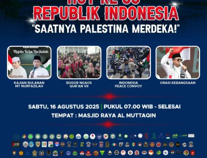 HUT Ke-80 RI, Ustaz Bachtiar Nasir Ajak Warga Bogor Ikuti Indonesia Peace Convoy Bela Palestina