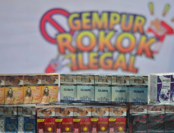 Pemusnahan Miras dan Rokok Ilegal di Kabupaten Bogor