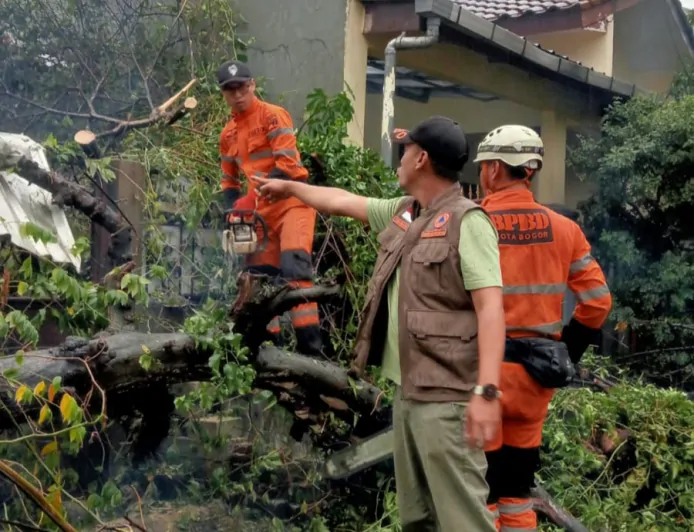 Cuaca Ekstrem, BPBD Kota Bogor Catat Tujuh Kejadian Bencana Dalam Sehari