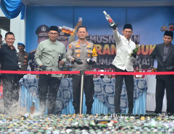 Pemusnahan Miras Akhir Tahun 2025