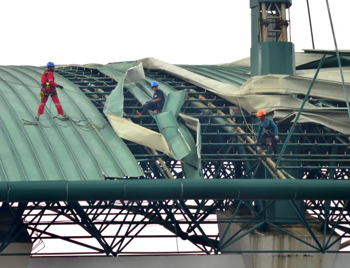 13 Panel Stadion Pakansari Rusak, Pemkab Bogor Catat Kerugian Rp350 Juta Diluar Biaya Perbaikan Atap