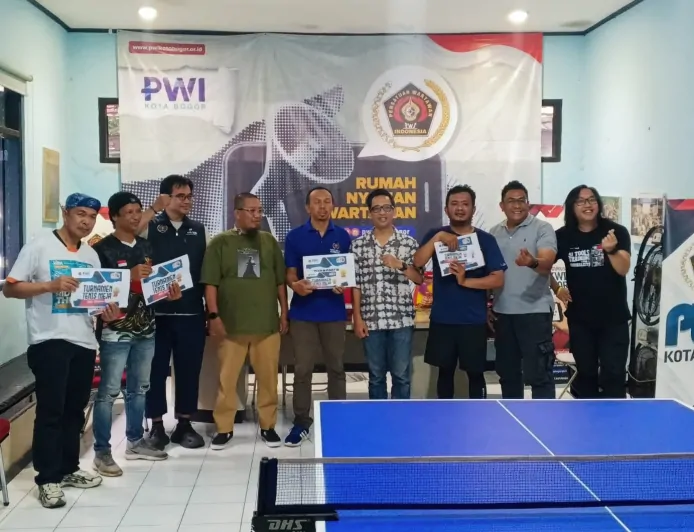 Turnamen Tenis Meja PWI Kota Bogor Lahirkan Para Juara, Berikut Ini Nama-nama Pemenangnya