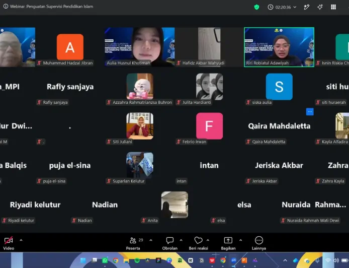 Webinar Nasional Supervisi Pendidikan Islam, Soroti Pentingnya Kebijaksanaan dalam Penggunaan AI di Era Disrupsi. 