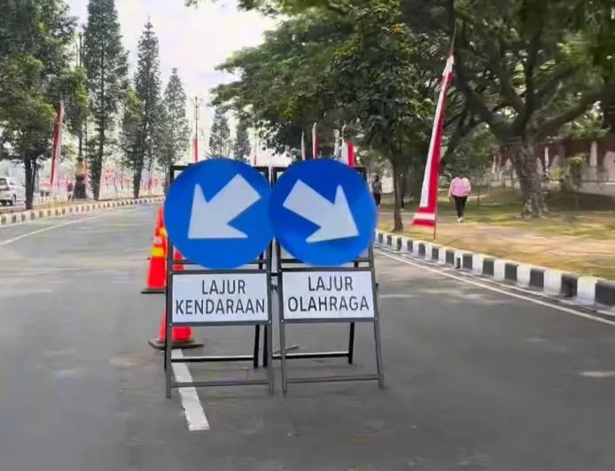 Tak Perlu Takut Terganggu Kendaraan, Lingkar Gelora Pakansari Bogor Kini Punya Jalur Khusus Olahraga
